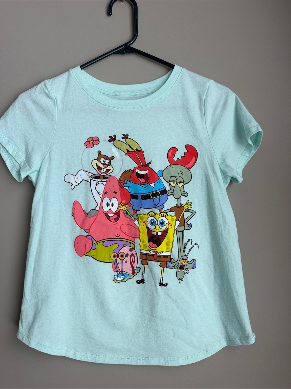 SpongeBob SquarePants Mint Green Short Sleeve Graphic Tee XL